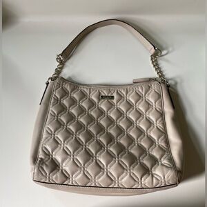 Kate spade tan quilted leather purse
